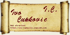 Ivo Čupković vizit kartica